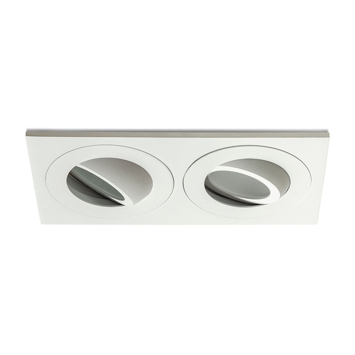 GALO II | dubbele inbouwspot badkamer | 2x GU10 | IP65 wit of zwart | met of zonder lichtbron