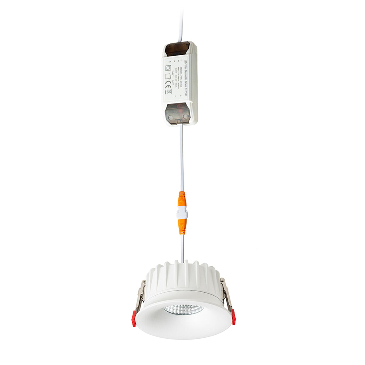 FLEUR DIMM | foco empotrable regulable para baño | LED integrada de 15 W, 3000 K | IP54 blanco o negro