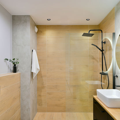 FLEUR DIMM | foco empotrable regulable para baño | LED integrada de 15 W, 3000 K | IP54 blanco o negro