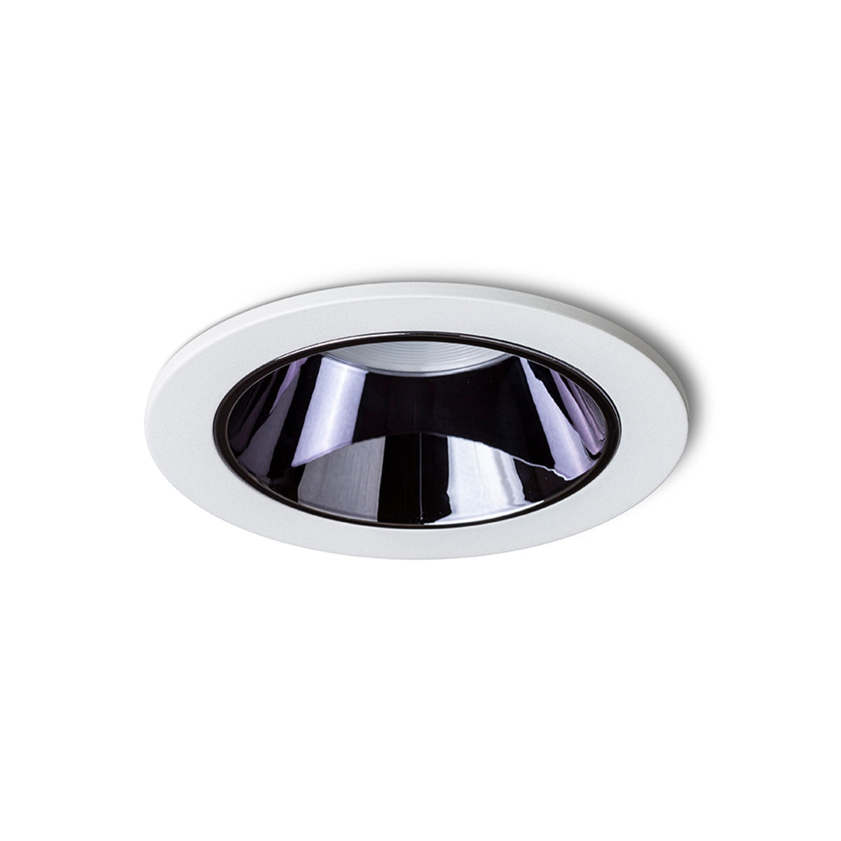 ANSEL | inbouwspot met sierreflector | geintegreerde LED 12W 3000K | wit met zwart chroom