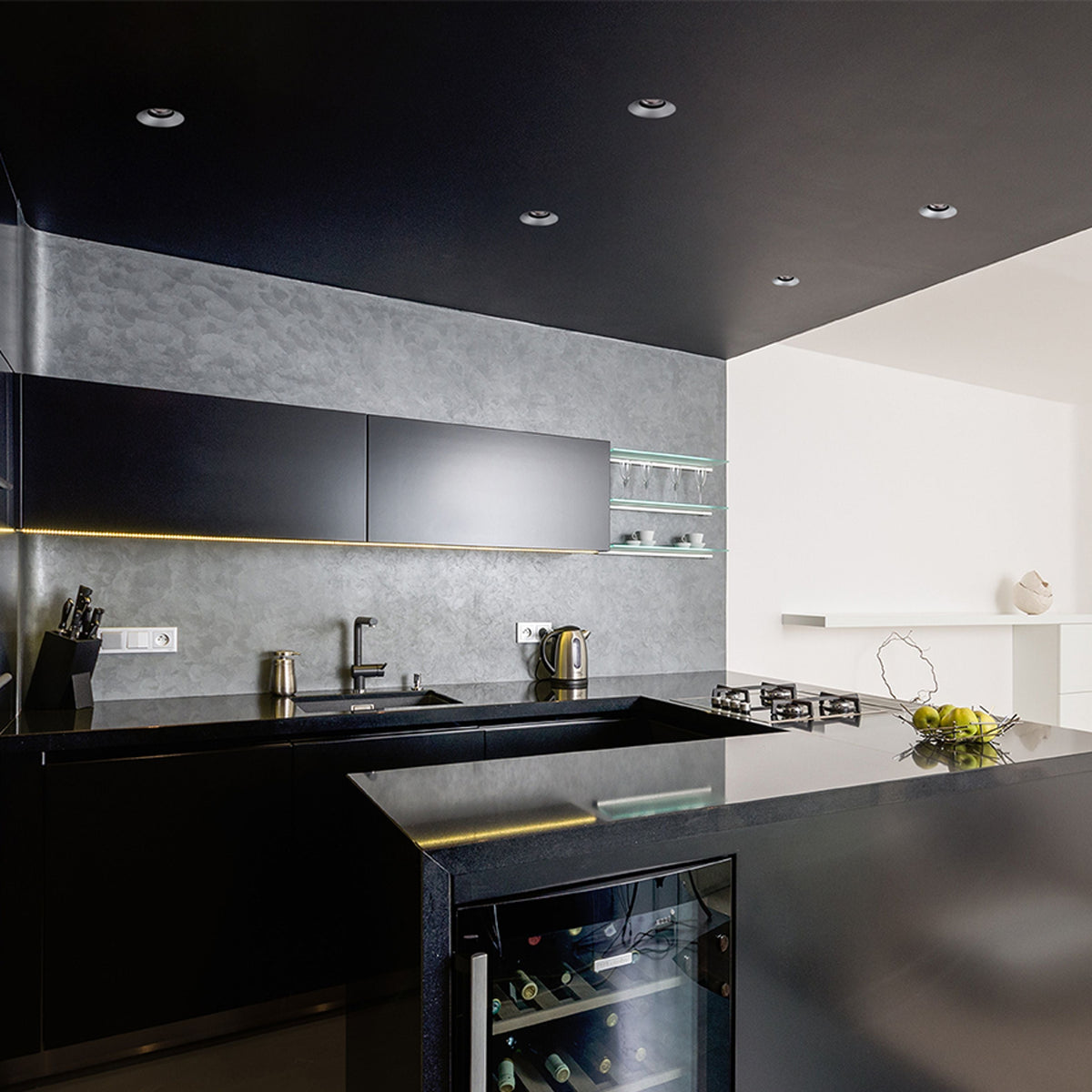 ANTARES | trimless infälld spot med dekorativ reflektor | integrerad LED 10 W 3000 K | vit