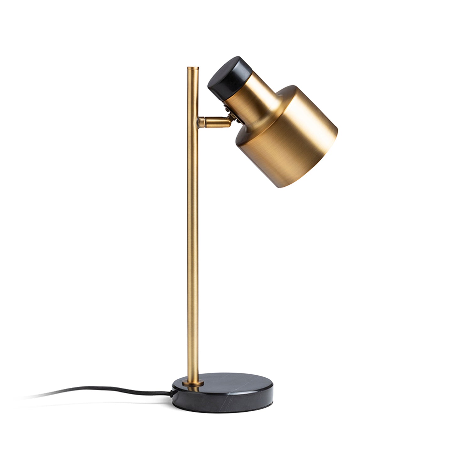 DIVINA | messing tafellamp met zwart marmerdecor | E27 max 5W | 48 cm