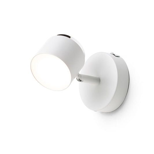 NOVA I | vippbar LED-vegglampe med melkeakryl | 4,2 W 3000 K | hvit eller svart