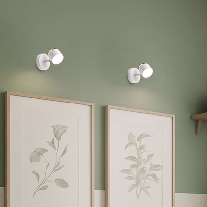 NOVA I | vippbar LED-vegglampe med melkeakryl | 4,2 W 3000 K | hvit eller svart