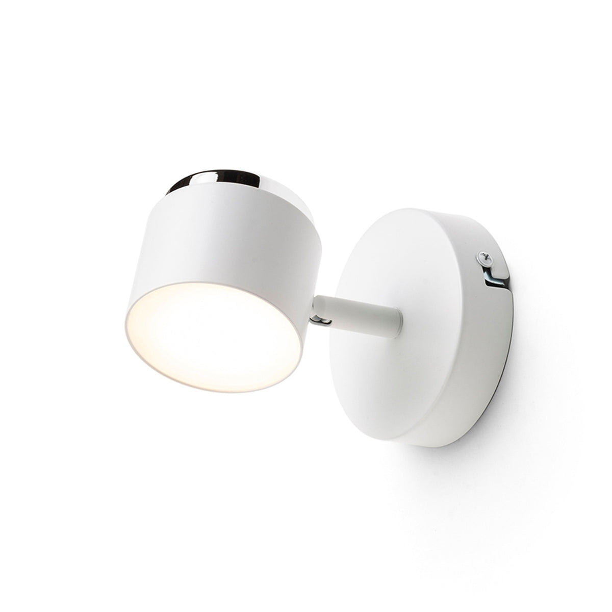 NOVA I | vippbar LED-vegglampe med melkeakryl | 4,2 W 3000 K | hvit eller svart