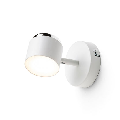 NOVA I | vippbar LED-vegglampe med melkeakryl | 4,2 W 3000 K | hvit eller svart