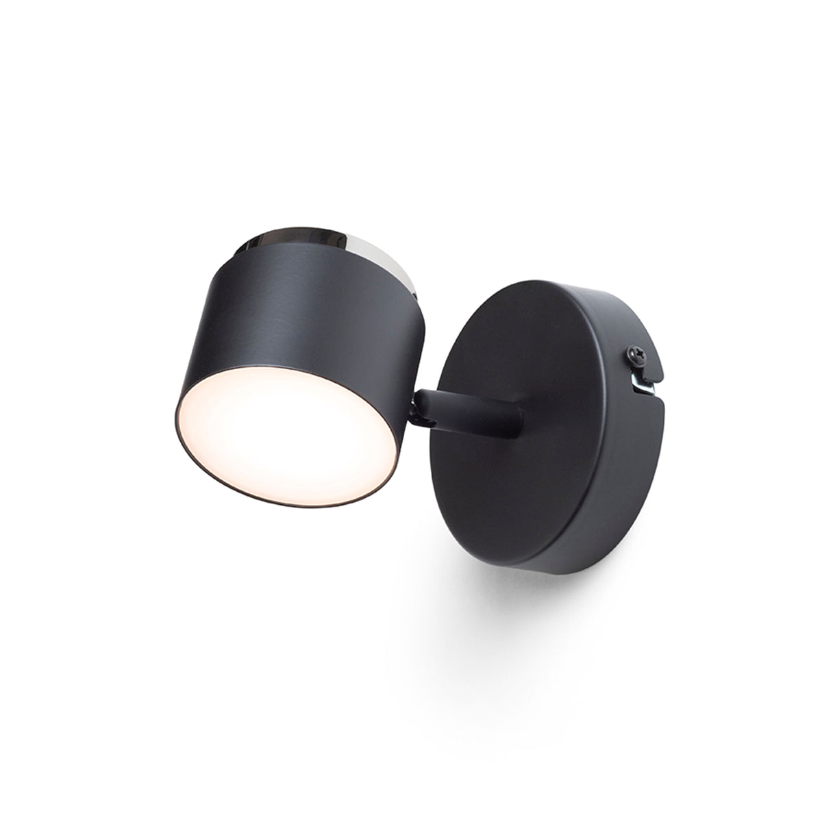 NOVA I | vippbar LED-vegglampe med melkeakryl | 4,2 W 3000 K | hvit eller svart