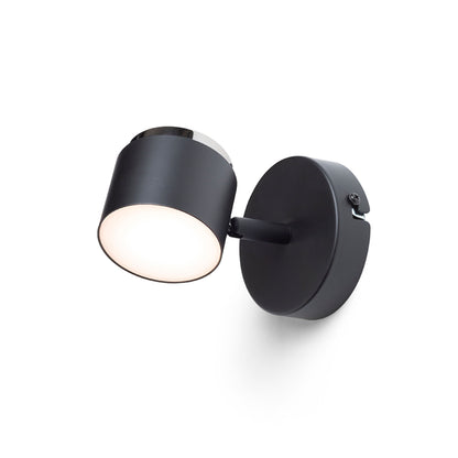 NOVA I | vippbar LED-vegglampe med melkeakryl | 4,2 W 3000 K | hvit eller svart