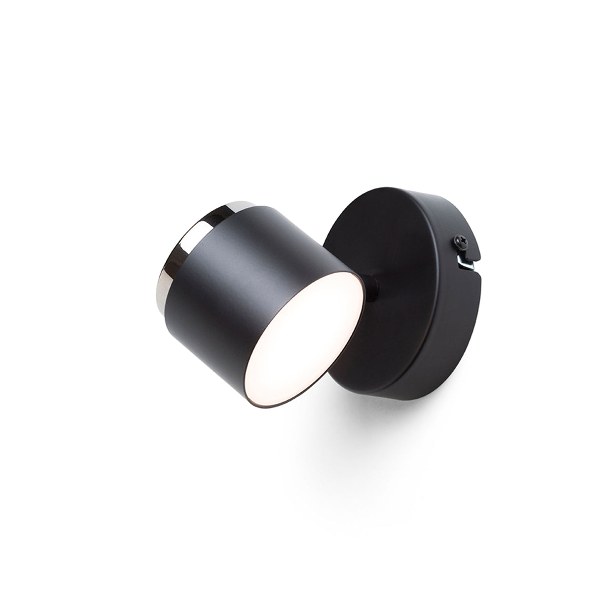 NOVA I | vippbar LED-vegglampe med melkeakryl | 4,2 W 3000 K | hvit eller svart