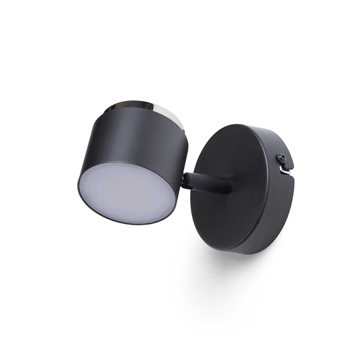NOVA I | vippbar LED-vegglampe med melkeakryl | 4,2 W 3000 K | hvit eller svart