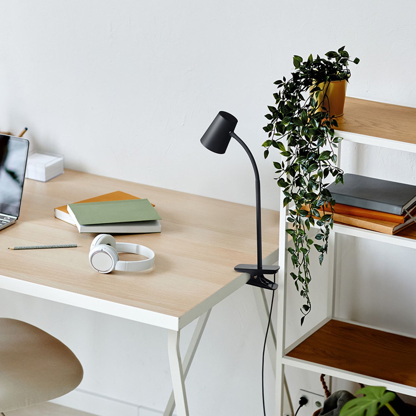 VERINA op knijper | LED klemlamp met touchdimmer | 4,5W 3000K 550lm | 2 kleuren