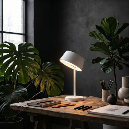 PRAHA | klassieke LED tafellamp met kantelbare kap en touchdimmer | 5W 3000K 550lm | 38 cm | 2 kleuren