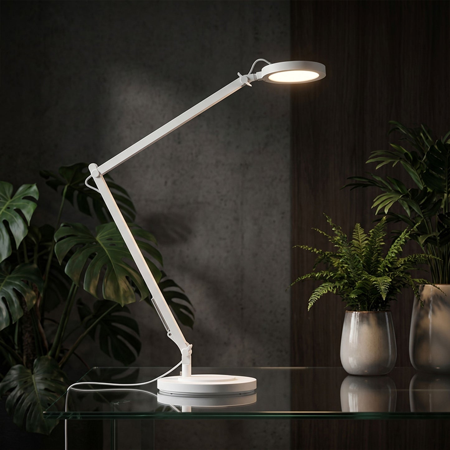EMA | bureaulamp met LED, verstelbare arm en touchdimmer | 10W 3000K 1000lm | 66 cm | 2 kleuren