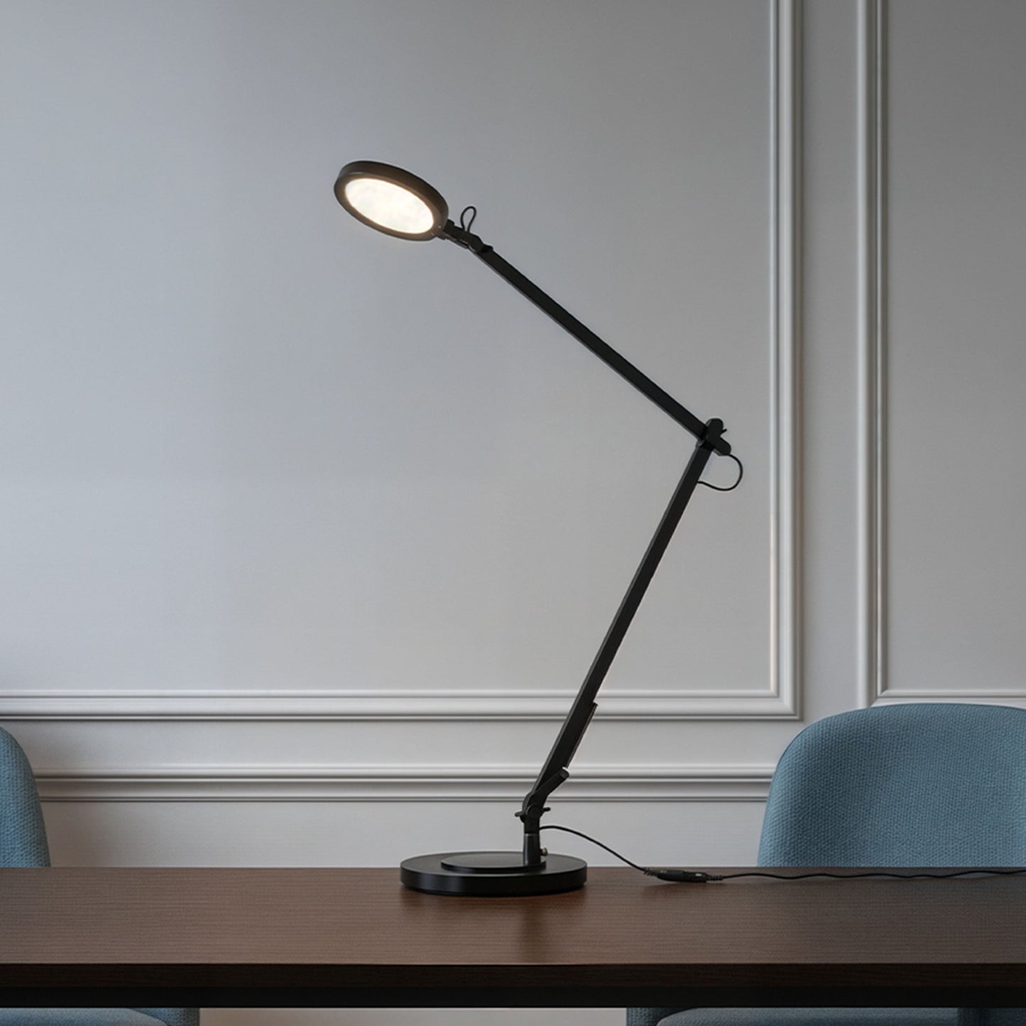 EMA | bureaulamp met LED, verstelbare arm en touchdimmer | 10W 3000K 1000lm | 66 cm | 2 kleuren