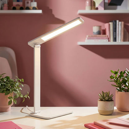 MAREK | LED bureaulamp met brede kop en CCT-touchdimmer | 6W 678lm | 37 cm | 2 kleuren