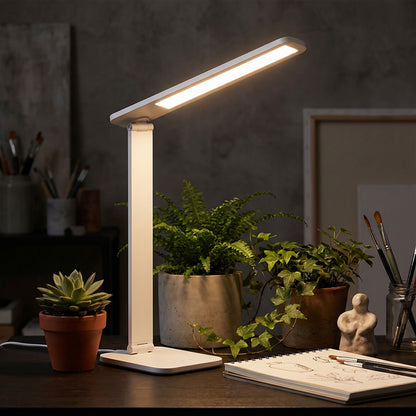 MAREK | LED bureaulamp met brede kop en CCT-touchdimmer | 6W 678lm | 37 cm | 2 kleuren