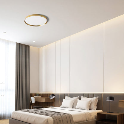 SOLEN 49 | LED stropní svítidlo | 42W 3084lm | nastavitelná teplota chromatičnosti | broušená mosaz 48,5 cm