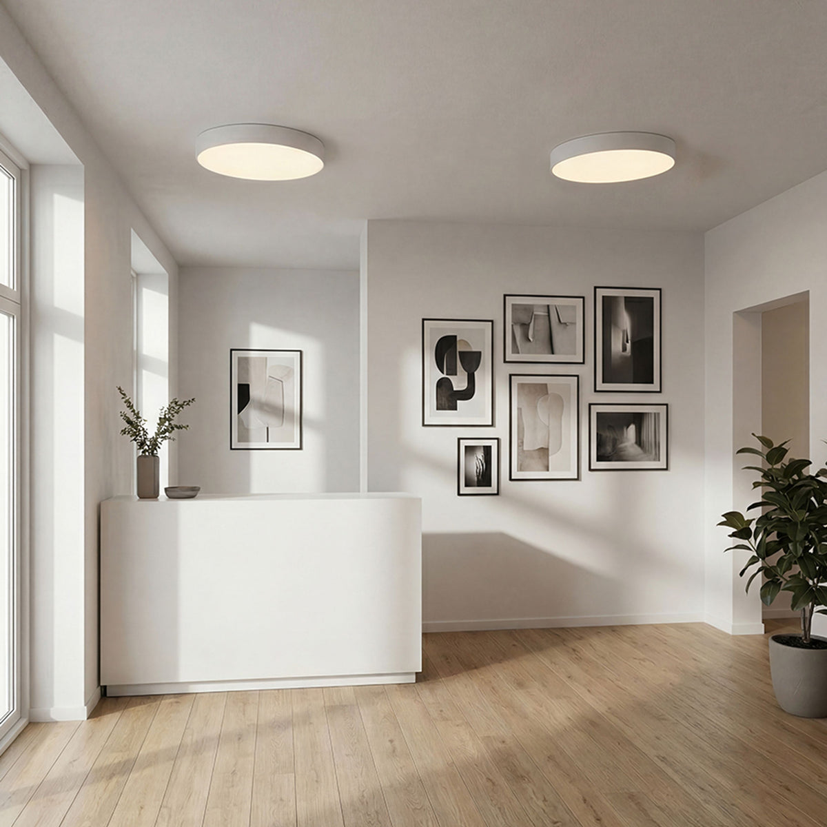 LARISA R 60 DIMM | dimbare LED plafondlamp | 100W 7500lm | CCT instelbaar | 60 cm