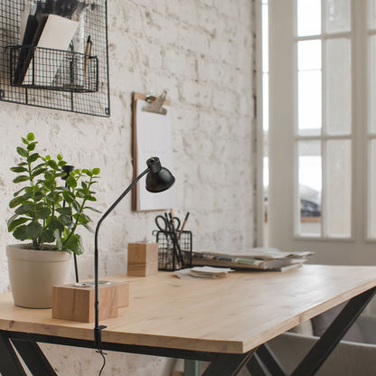 HARMONY | GU10 klemlamp voor bureau | max 8W | 52 cm | zwart
