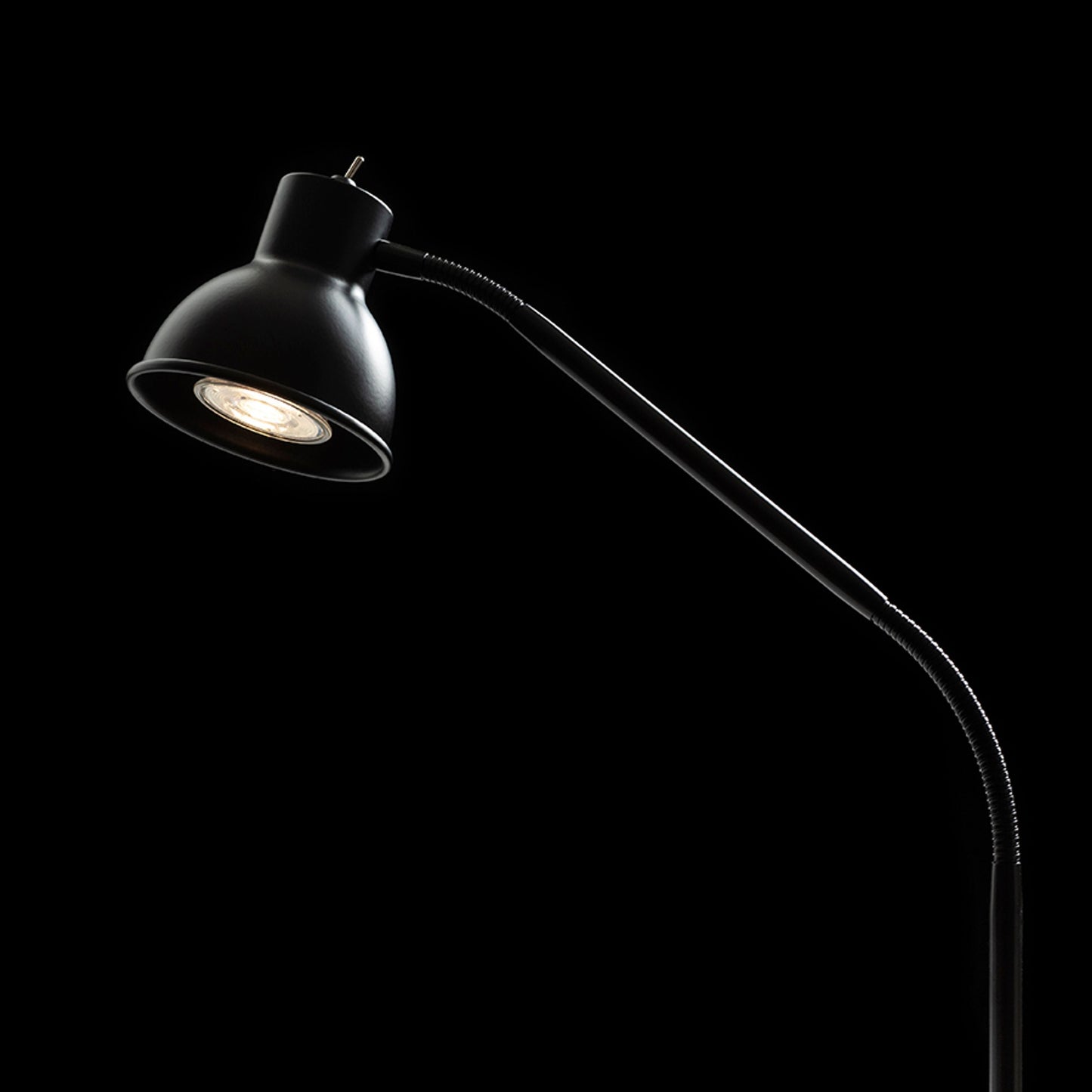 HARMONY | GU10 klemlamp voor bureau | max 8W | 52 cm | zwart
