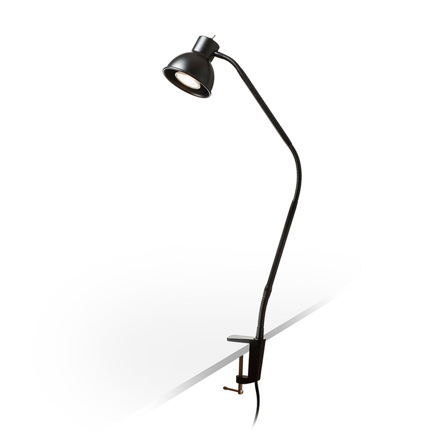 HARMONY | GU10 klemlamp voor bureau | max 8W | 52 cm | zwart