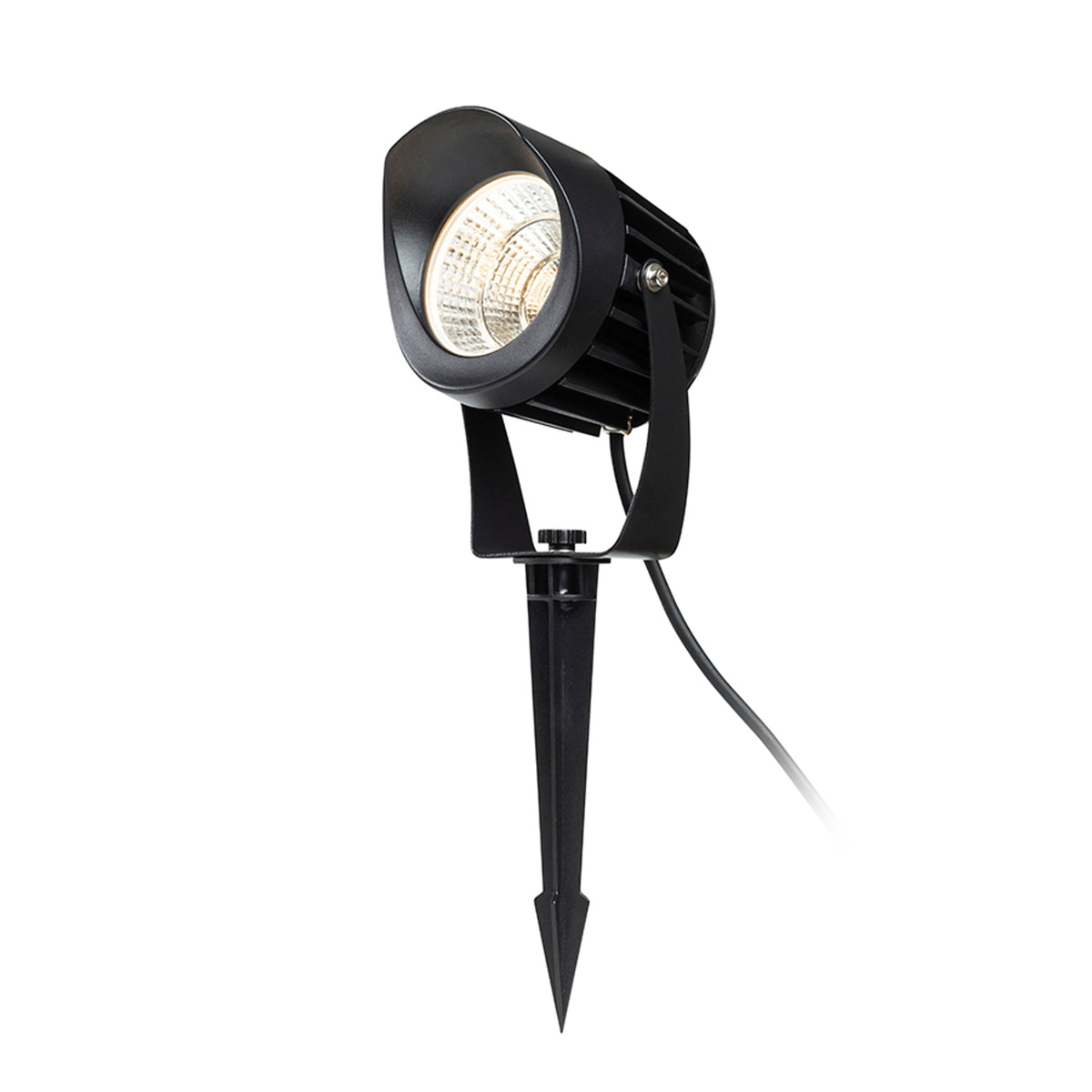 HAVANA 10 | kraftig LED-hagespot på jordspyd | 20 W 1469 lm 3000 K | IP65 | svart