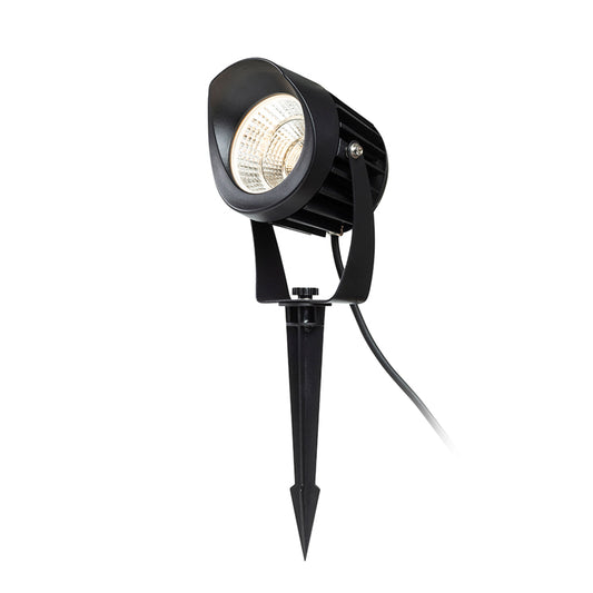 HAVANA 10 | kraftig LED-hagespot på jordspyd | 20 W 1469 lm 3000 K | IP65 | svart