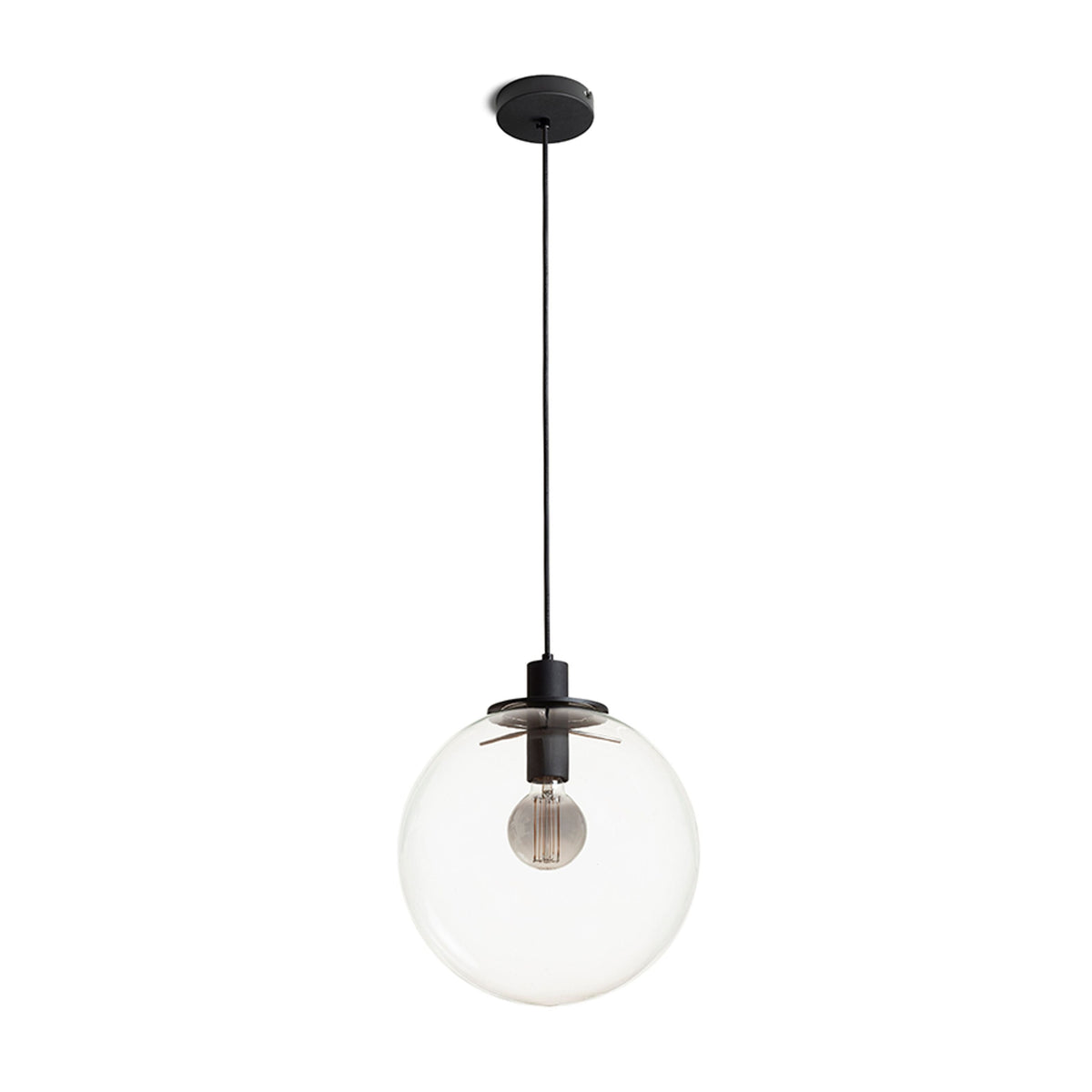 BOULDER 30 | glazen bol hanglamp | E27 | 30 cm | opaalglas of helder glas | met of zonder lichtbron