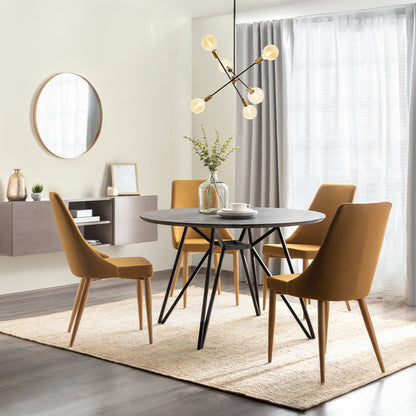 ARTEMIA 6 on bar | designer pendant light with 6 lamps | E27 | black with brass | with or without light source