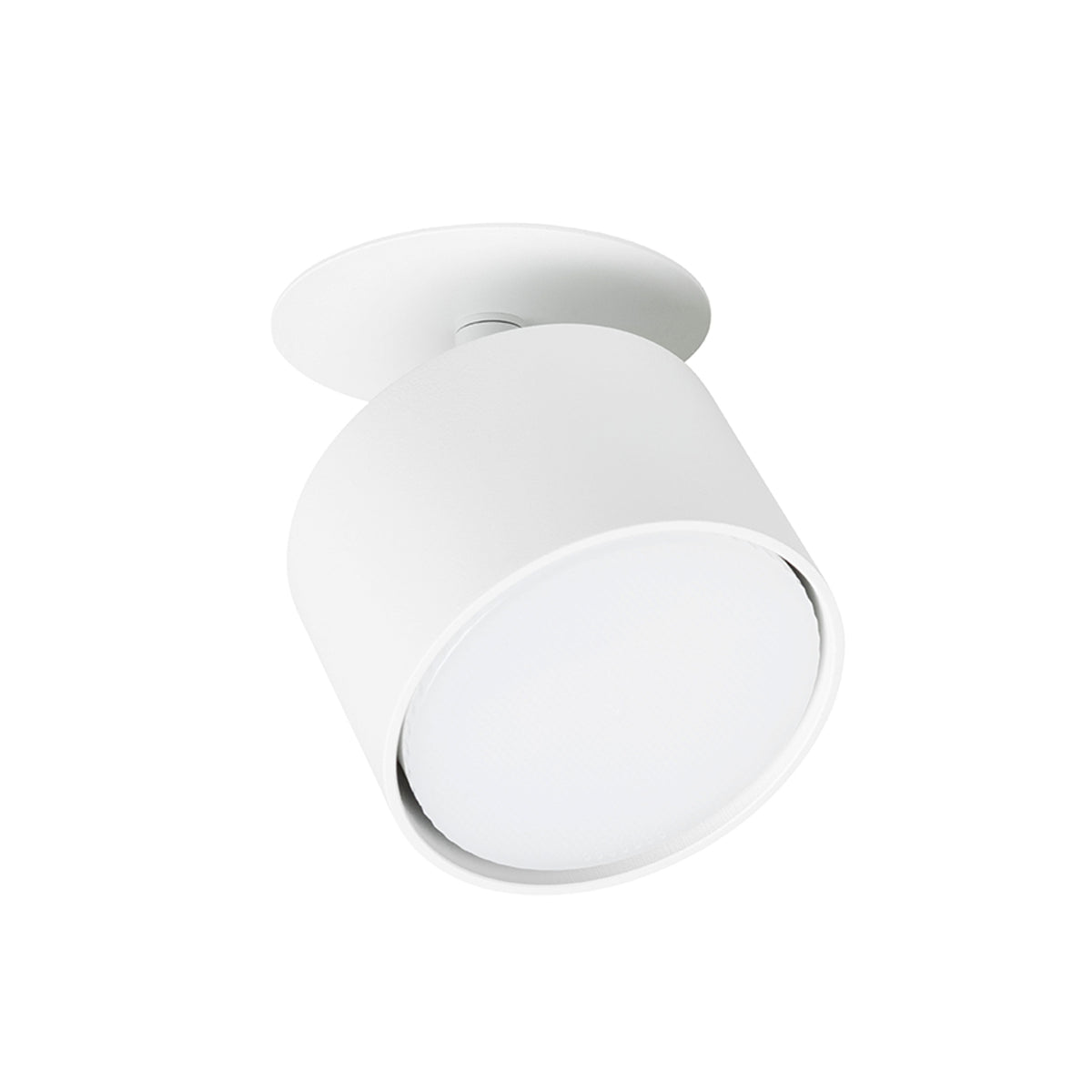 PIXEL | semi-recessed spotlight with adjustable reflector | GX53 | white or black | with or without light source