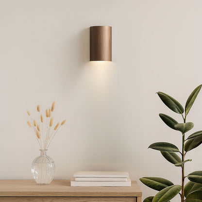 CAPRI R up/down wandlamp geborsteld brons