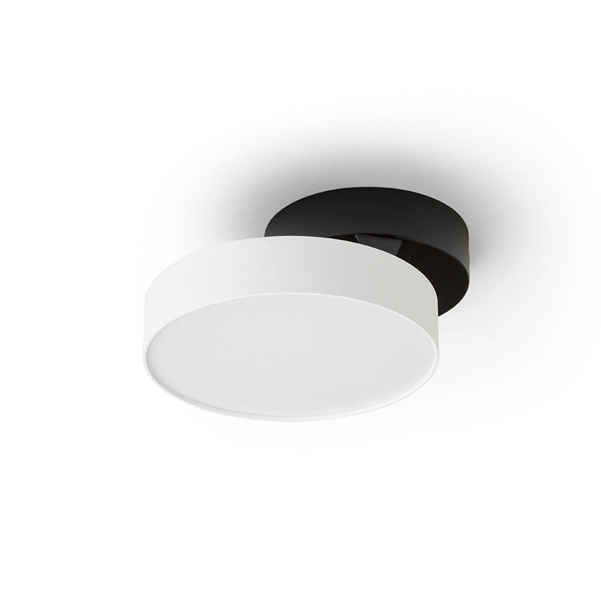 ARETHA | foco de superficie para pared y techo | LED integrada de 12 W y 3000 K | blanco-negro o negro