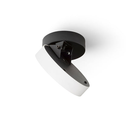 ARETHA | foco de superficie para pared y techo | LED integrada de 12 W y 3000 K | blanco-negro o negro