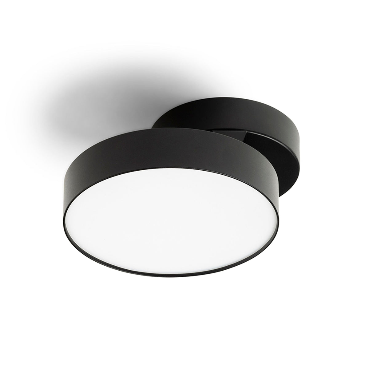 ARETHA | foco de superficie para pared y techo | LED integrada de 12 W y 3000 K | blanco-negro o negro