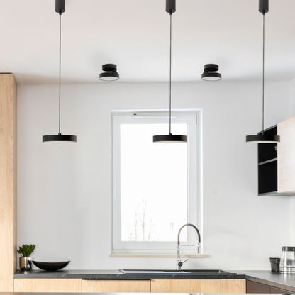 ARETHA | foco de superficie para pared y techo | LED integrada de 12 W y 3000 K | blanco-negro o negro