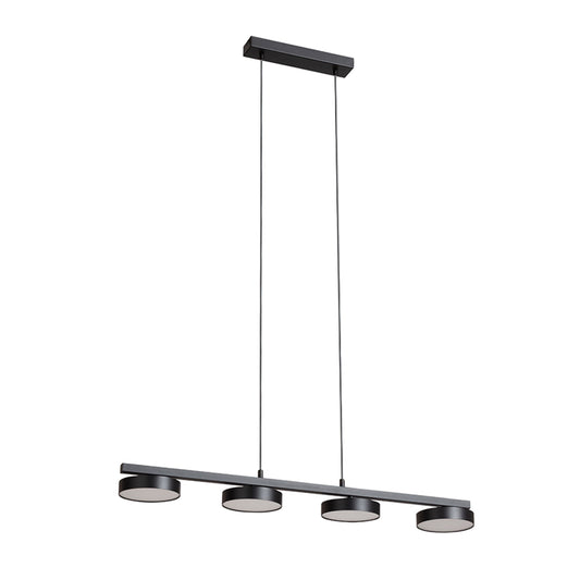 ARETHA IV | lineaire LED hanglamp 85 cm | 4185lm 3000K | zwart