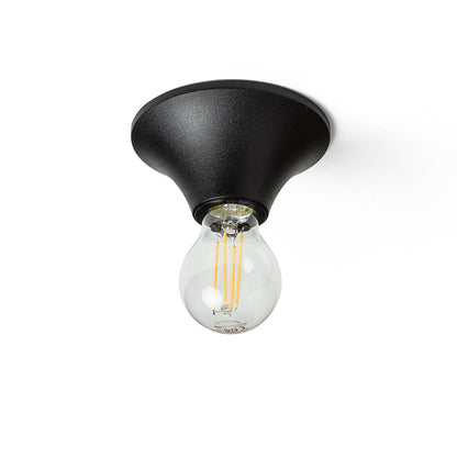 BOY | taklampe til bad | E27 | plast 12 cm | IP44 | svart | med eller uten lyskilde