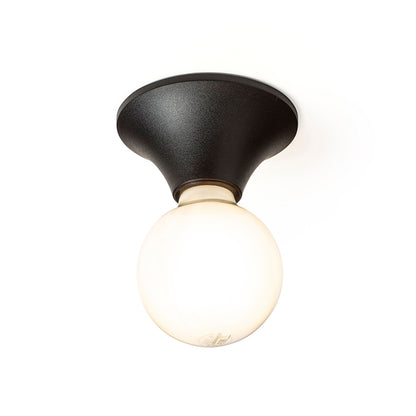 BOY | taklampe til bad | E27 | plast 12 cm | IP44 | svart | med eller uten lyskilde