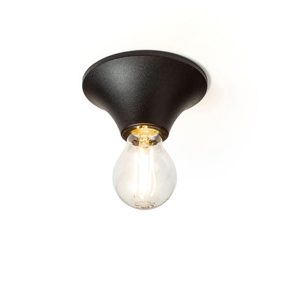 BOY | taklampe til bad | E27 | plast 12 cm | IP44 | svart | med eller uten lyskilde
