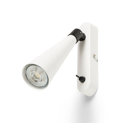 ALEXIS | wandspot met conische reflector en schakelaar | GU10 | drie kleuren | met of zonder lichtbron
