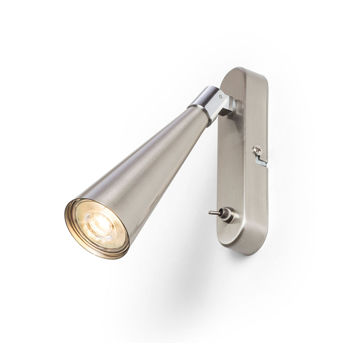 ALEXIS | wandspot met conische reflector en schakelaar | GU10 | drie kleuren | met of zonder lichtbron