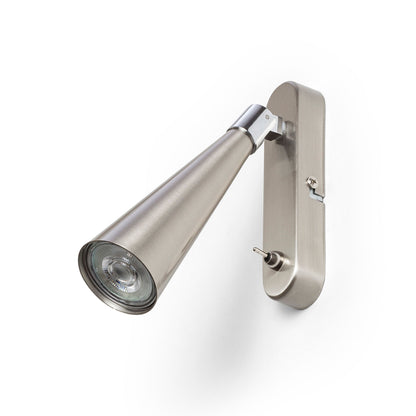 ALEXIS | wandspot met conische reflector en schakelaar | GU10 | drie kleuren | met of zonder lichtbron