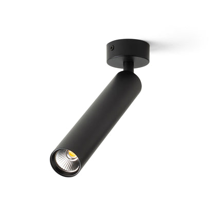 DARRIN R | påbygnings-LED-rørlampe på rund fod | 6 W 3000 K | hvid eller sort