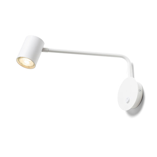 FILIP | verstelbare wandspot op arm | GU10, wit of zwart