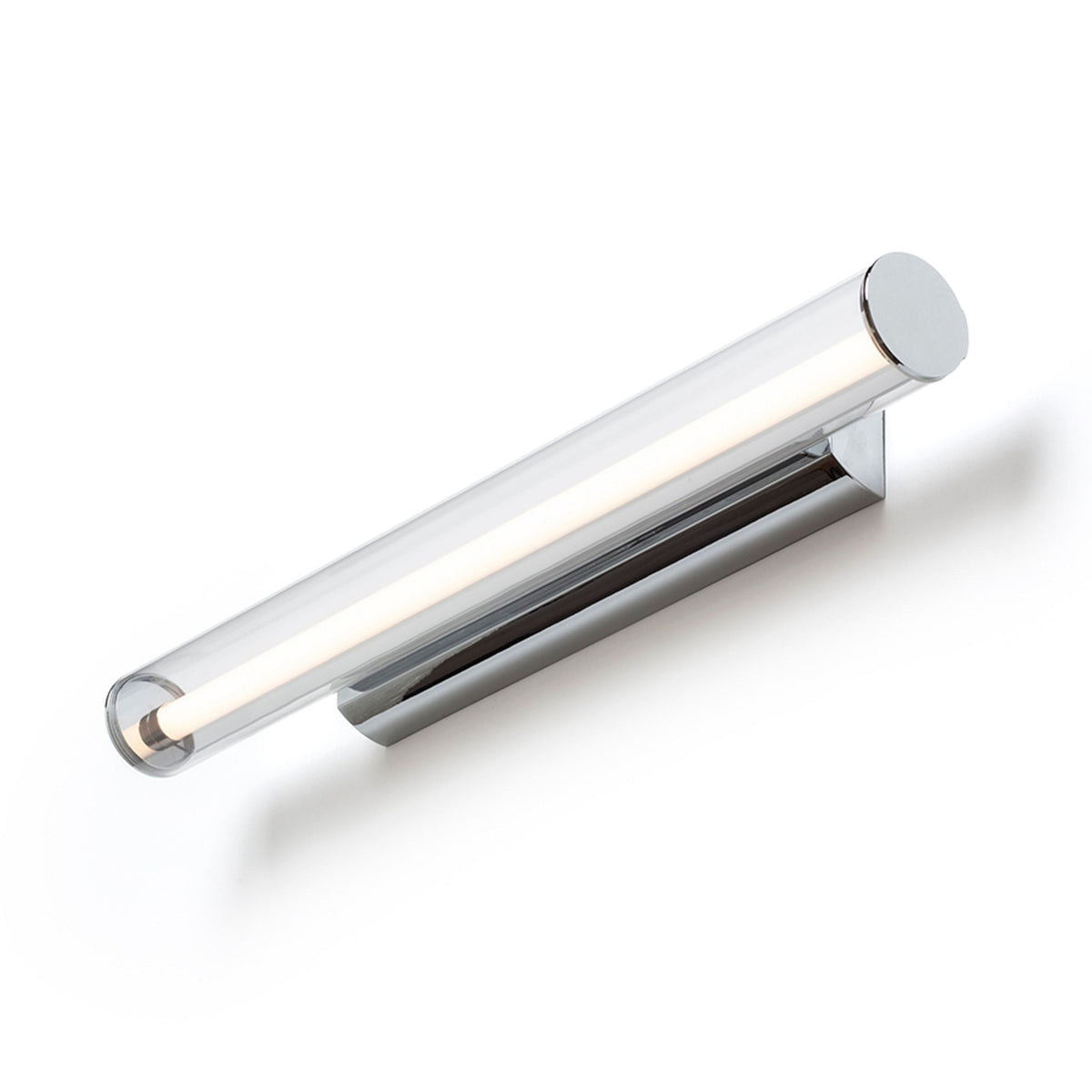 RIVIER LED 59 12W | surface-mounted LED bar 59 cm with clear acrylic | 876lm 3000K | chrome
