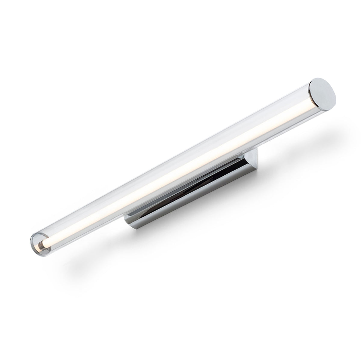 RIVIER LED 89 | surface-mounted LED bar 89 cm with clear acrylic | 18W 1284lm 3000K | chrome