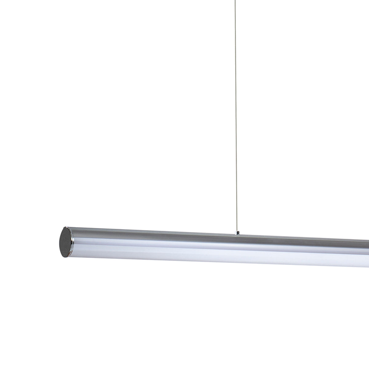 RIVIER LED I | lineaire LED hanglamp 117 cm | 24W 2000lm 3000K | chroom of zwart