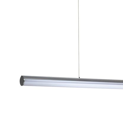 RIVIER LED I | lineaire LED hanglamp 117 cm | 24W 2000lm 3000K | chroom of zwart