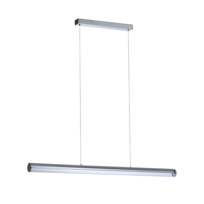 RIVIER LED I | lineaire LED hanglamp 117 cm | 24W 2000lm 3000K | chroom of zwart