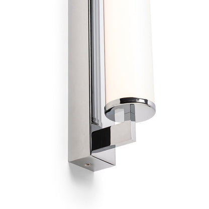 ROCCA 60 | LED badkamer wandlamp | opaal buis, chroom